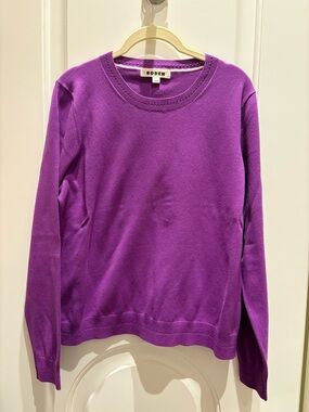 Boden Vibrant Purple Crewneck Sweater